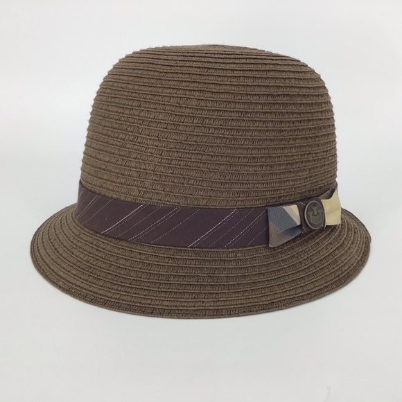 Goorin Bros. Lady Kari Brown Straw Cloche Hat, Med - Picture 11 of 14